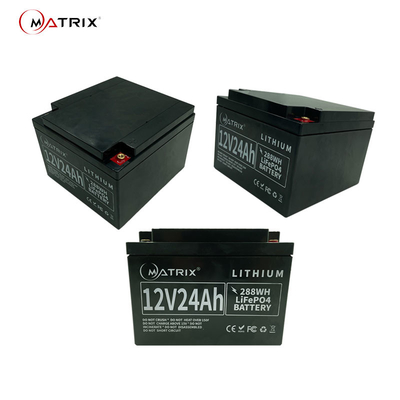 LFP 12V24Ahサーバー バックアップ パワーアップのための深い周期のリチウム電池